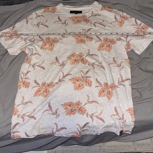 Free Planet Medium Orange Floral Graphic Print